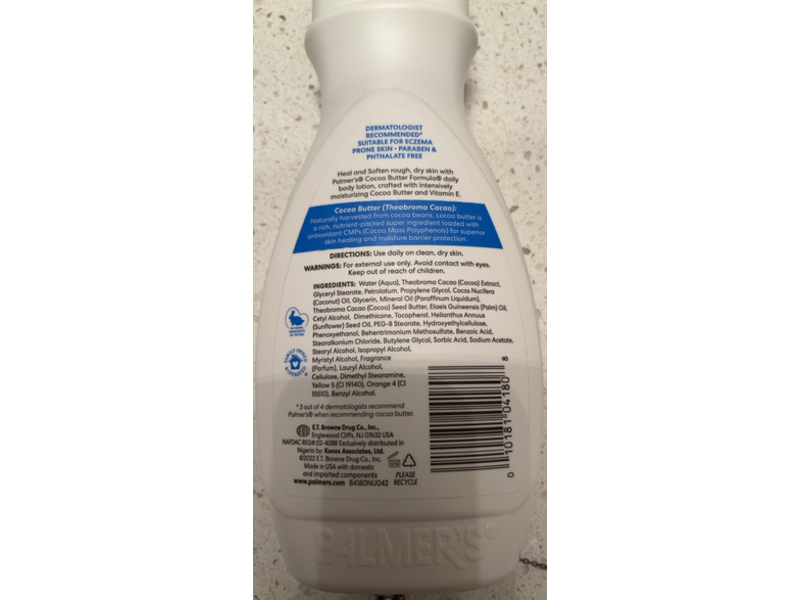 Palmers Heals Softens Lotion, Cocoa Butter, Vitamin E, 8.5 fl oz/250 mL, Pack Of 6