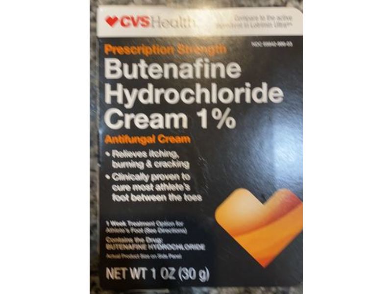 CVS Health Butenafine Hydrochloride Antifungal Cream 1%, 1 oz/30 mL