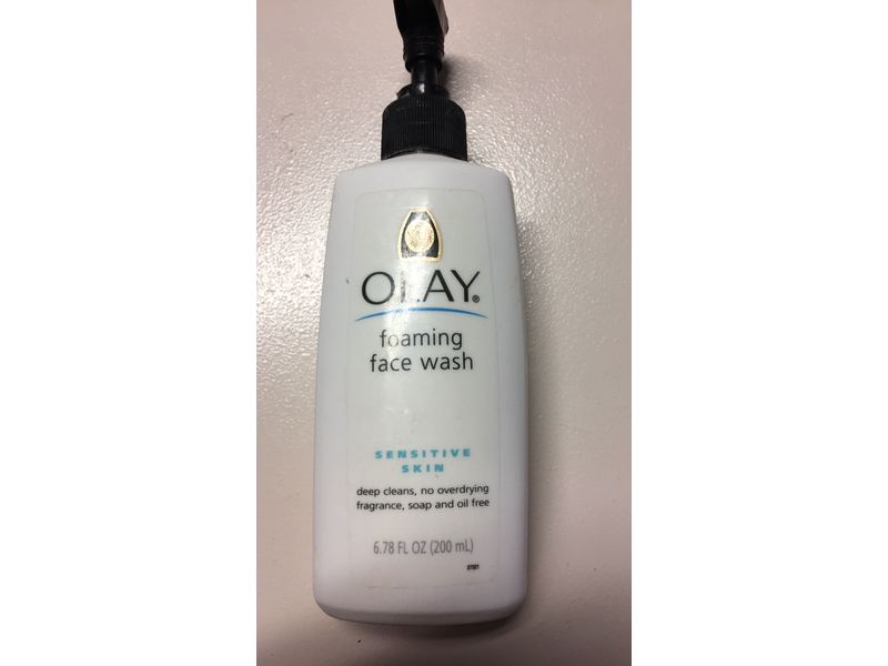 Olay Foaming Face Wash Deep Cleans Sensitive Skin 6.78 Oz. Pump