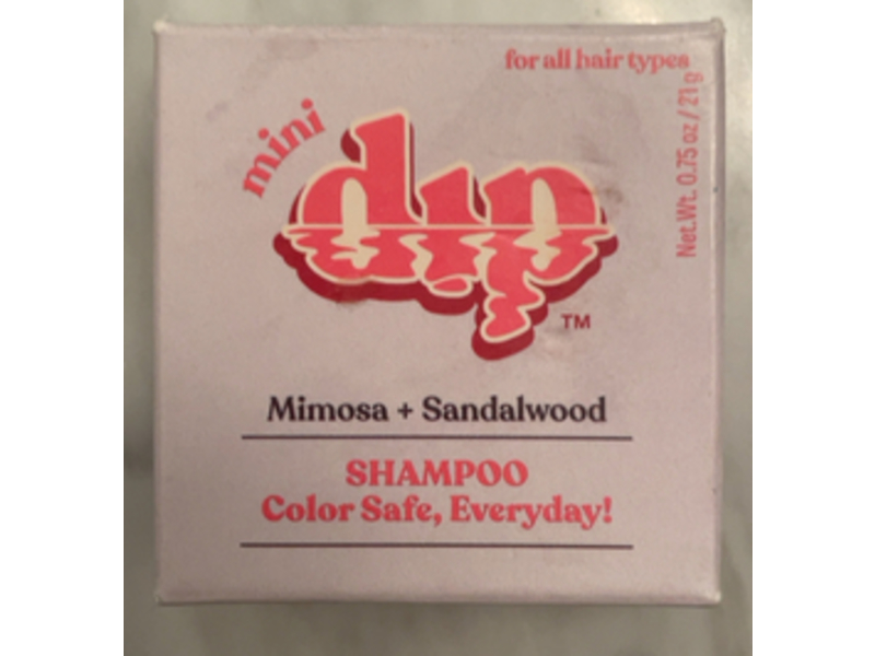 Dip Mini Shampoo Bar, Mimosa + Sandalwood, 0.75 oz/21 g