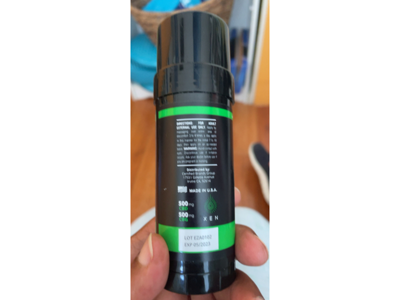 Xen Relief & Recovery Soothing Muscle Balm, 2.2 oz/63 g