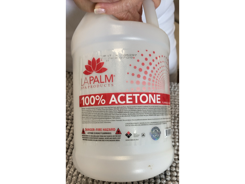 La Palm Acetone Flammable Liquid, 3.75 L