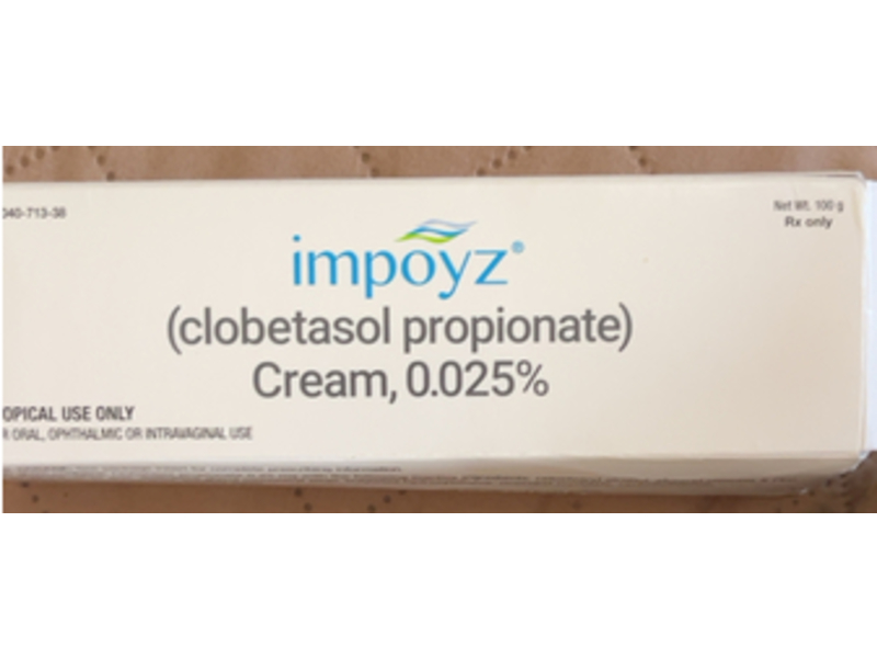Impoyz (clobetasol propionate) Cream 0.025%, 100 g, Primus (Rx)