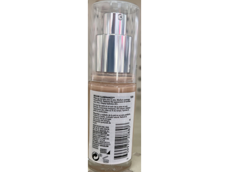 Revlon Illuminance Skin-Caring Liquid Foundation, 109 Light Ivory, 1 fl oz/30 mL