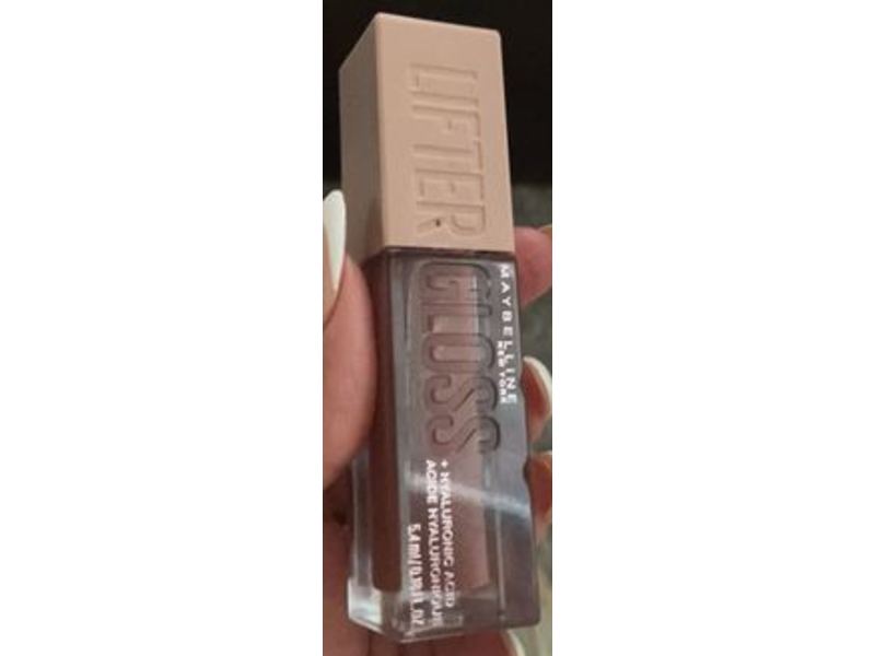 Maybelline New York Lifter Lip Gloss, Hyaluronic Acid, 08 Stone, 0.18 fl oz/5.4 mL