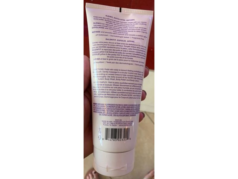 EWC Slow Body Polish, Fragrance Free, 6.7 fl oz/200 mL