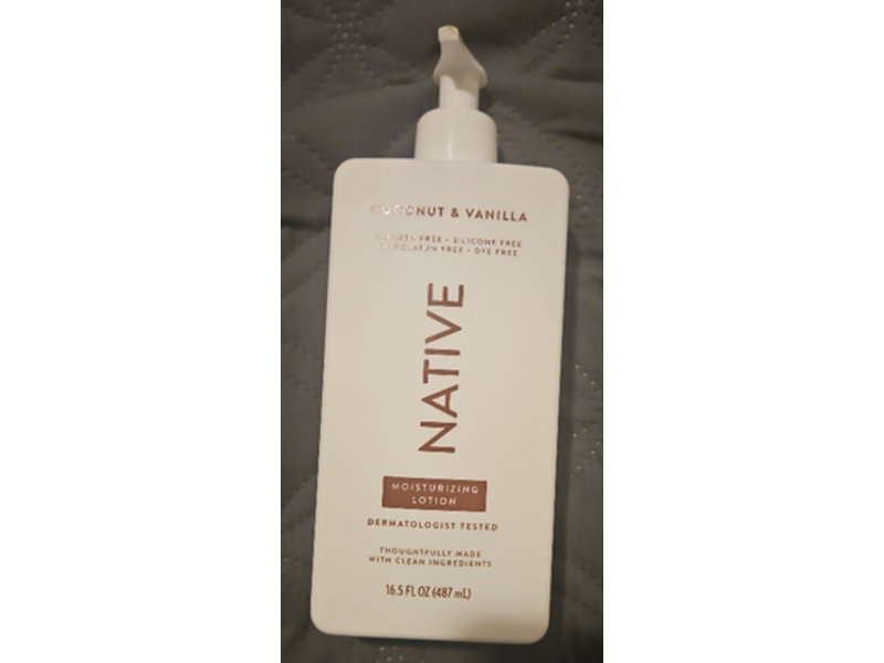 Native Moisturizing Lotion, Coconut & Vanilla, 16.5 fl oz/487 mL