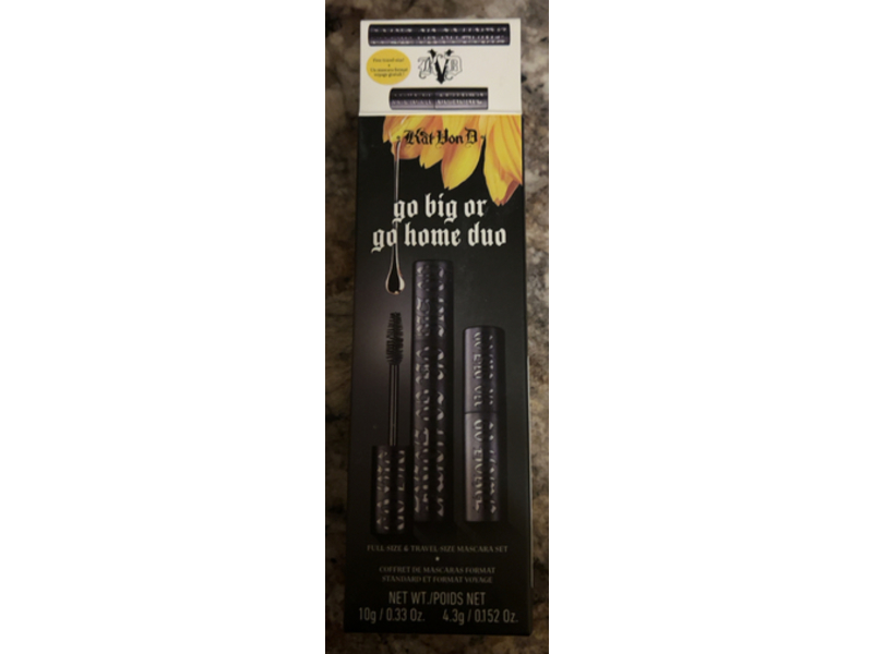 KVD Beauty Go Big Or Go Home Mascara Duo, Black, 0.33 oz/10 g + 0.152 oz/4.3 g