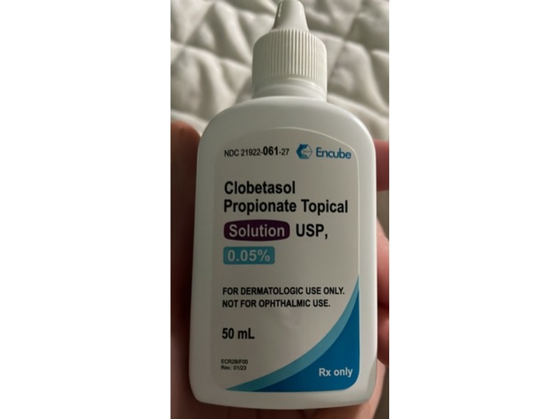 Clobetasol Propionate Topical Solution 0.05%, 50 mL, Encube (Rx)
