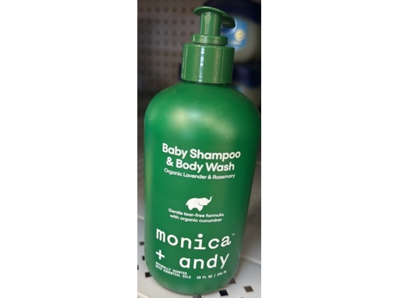 Monica + Andy Baby Shampoo & Body Wash, Lavender & Rosemary, 10 fl oz/296 mL