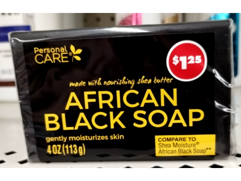 Personal Care African Black Soap, Nourishing Shea Butter, 4 oz/113 g, Pack Of 3