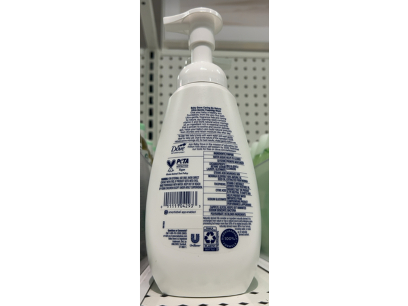 Baby Dove Ultra-Gentle Foaming Wash, 13.5 fl oz/399 mL