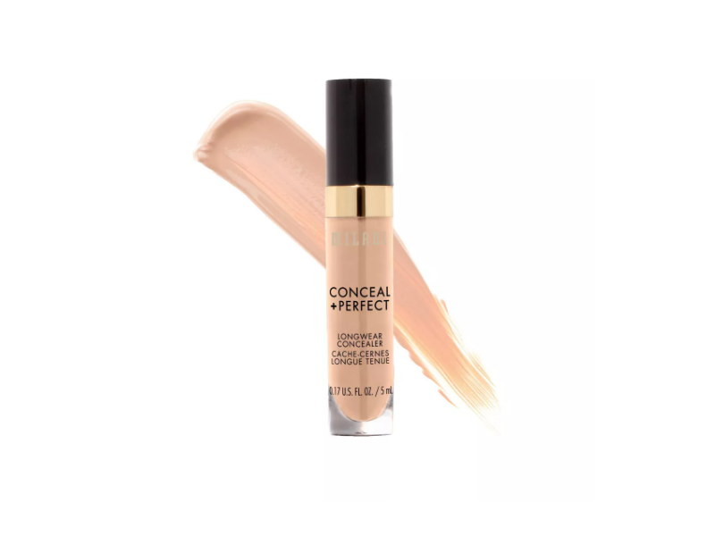 Milani Conceal + Perfect Longwear Concealer, 130 Light Beige, 0.17 fl oz/5 mL