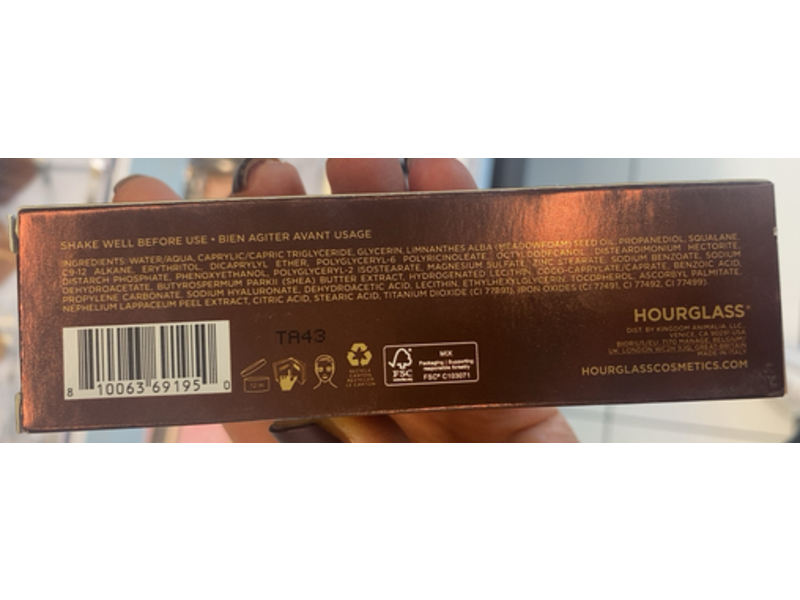 Hourglass Veil Hydrating Skin Tint, 8, 1.2 oz/35 mL