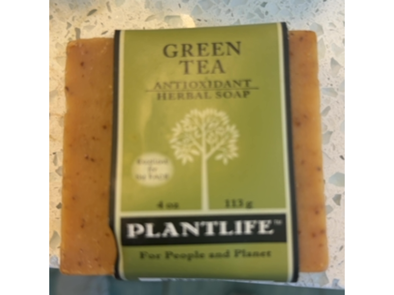 Plantlife Green Tea Herbal Soap, Antioxidant, 4 oz/113 g