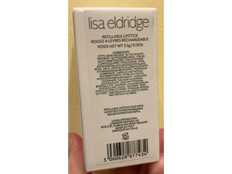Lisa Eldridge Rouge Experience Refillable Lipstick, 183 Ashes of Roses, 0.12 oz/3.5 g