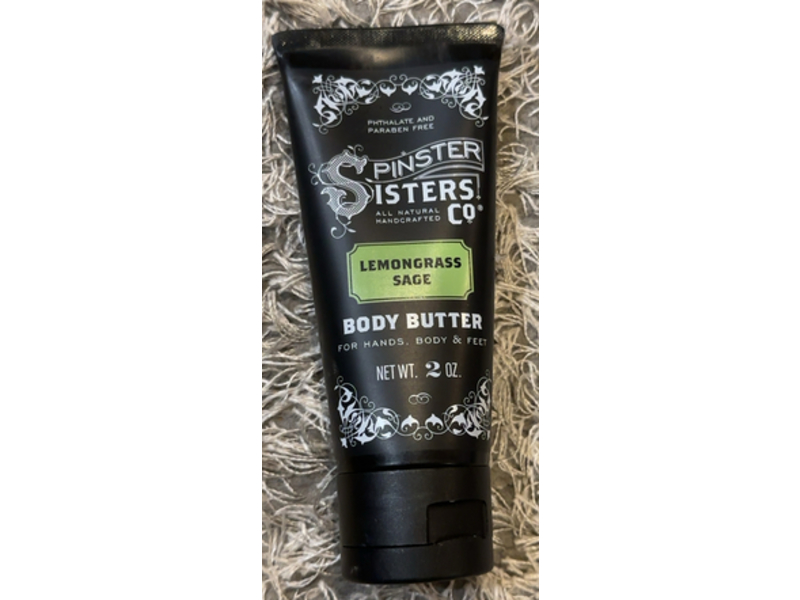 Spinster Sisters Co Body Butter, Lemongrass Sage, 2 oz/56.7 g
