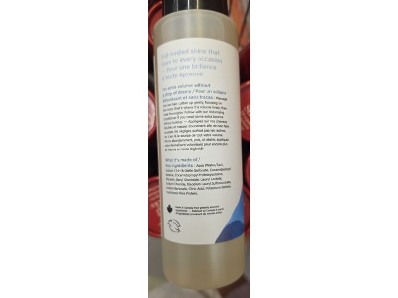 The Unscented Company Volumizing Shampoo, Hydrolyzed Rice Shampoo, Glycerin, 16 fl oz/473 mL