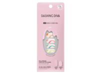 Dashing Diva Glaze LED Semi-Cured Gel Nail Strips, Suns Out Swirl, 32 Count - thumbnail 1
