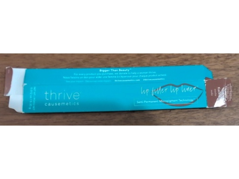 Thrive Causemetics Lip Filler Lip Liner, Kackie Mocha, 0.012 fl oz/0.35 g