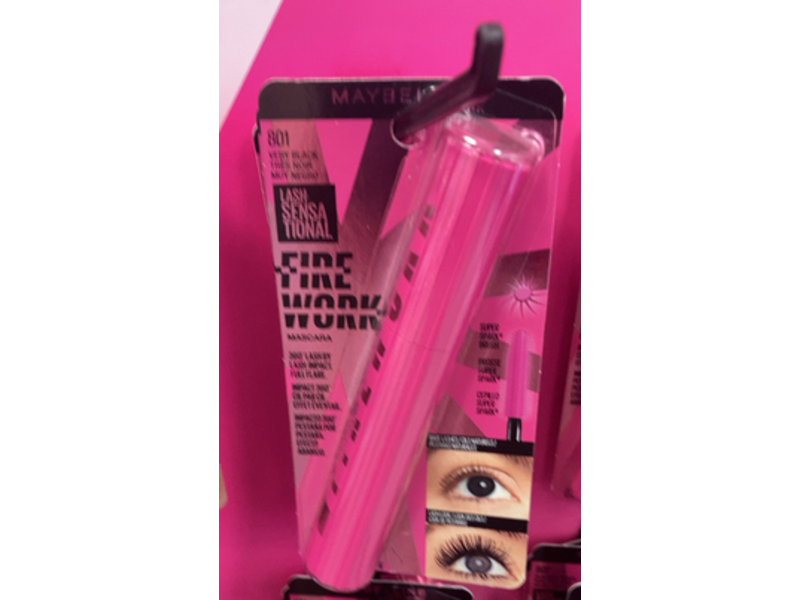 Maybelline Lash Sensational Firework Mascara, 801 Very Black, 0.33 fl oz