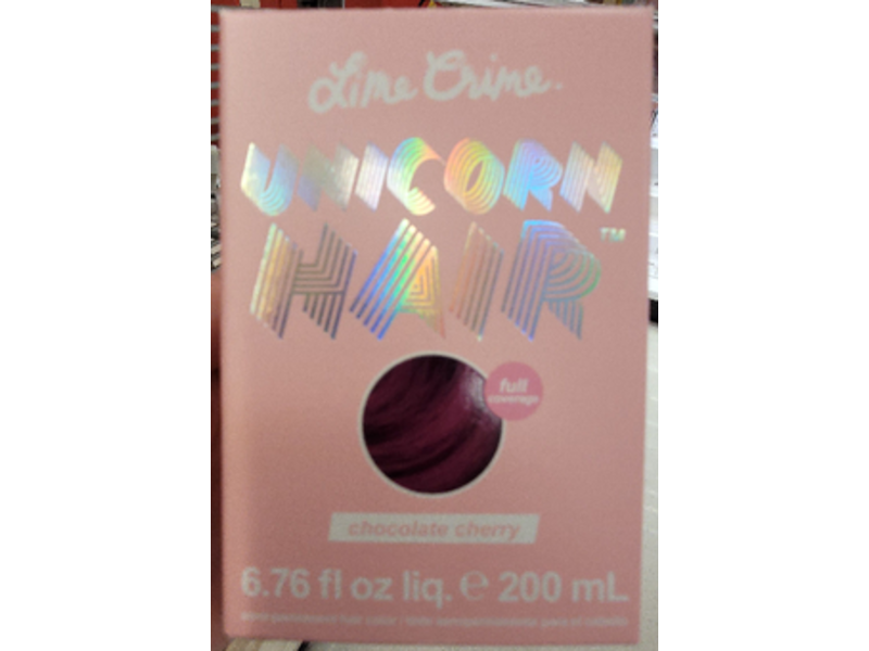 Lime Crime Unicorn Hair Semi Permanent Hair Color, Chocolate Cherry, 6.76 fl oz/200 mL