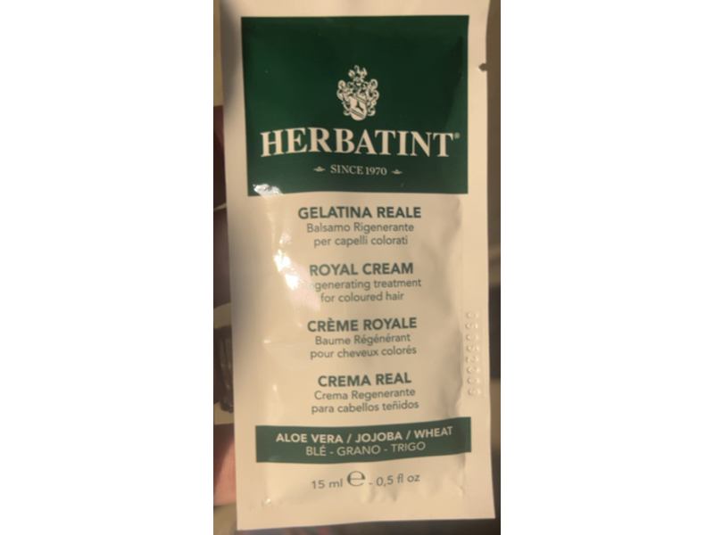 Herbatint Royal Cream Conditioner, Aloe Vera/Jojoba/Wheat, 0.5 fl oz/15 mL