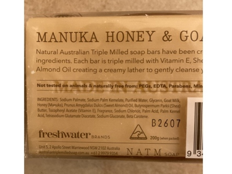 Natm Soap Manuka Honey & Goats Milk Soap, 200 g