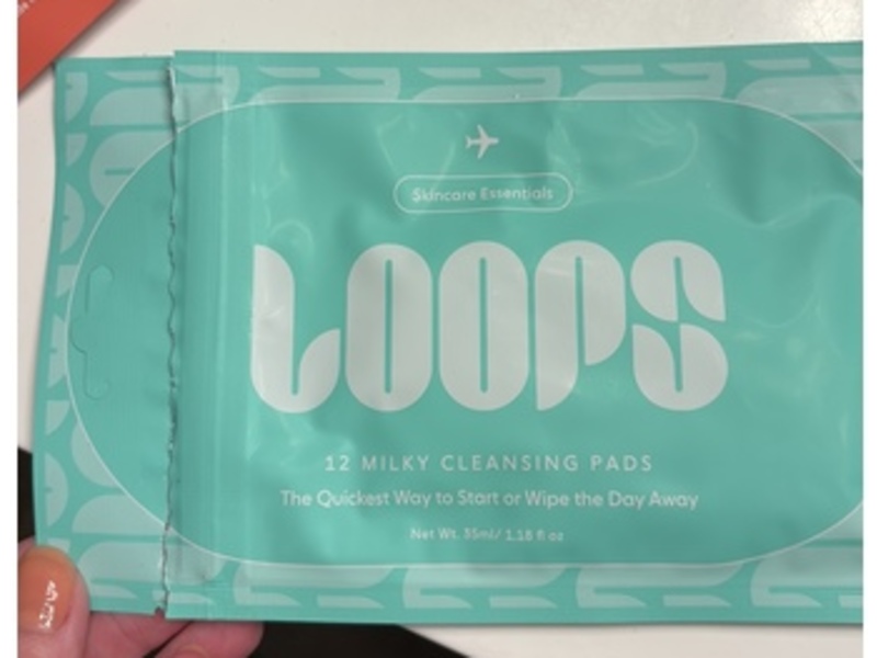 Loops Milky Cleansing Pads, 1.18 fl oz/35 mL, 12 Count