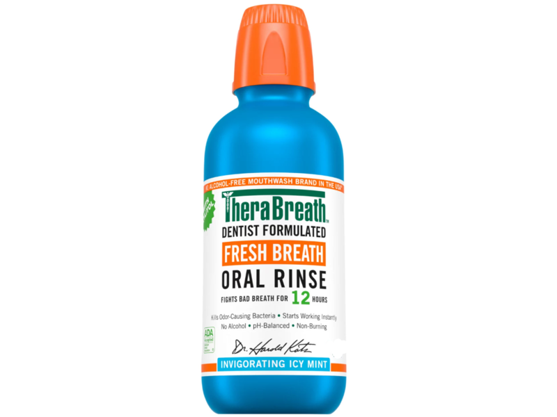 Thera Breath Fresh Breath Oral Rinse, Invigorating Icy Mint, 10 fl oz/296 mL