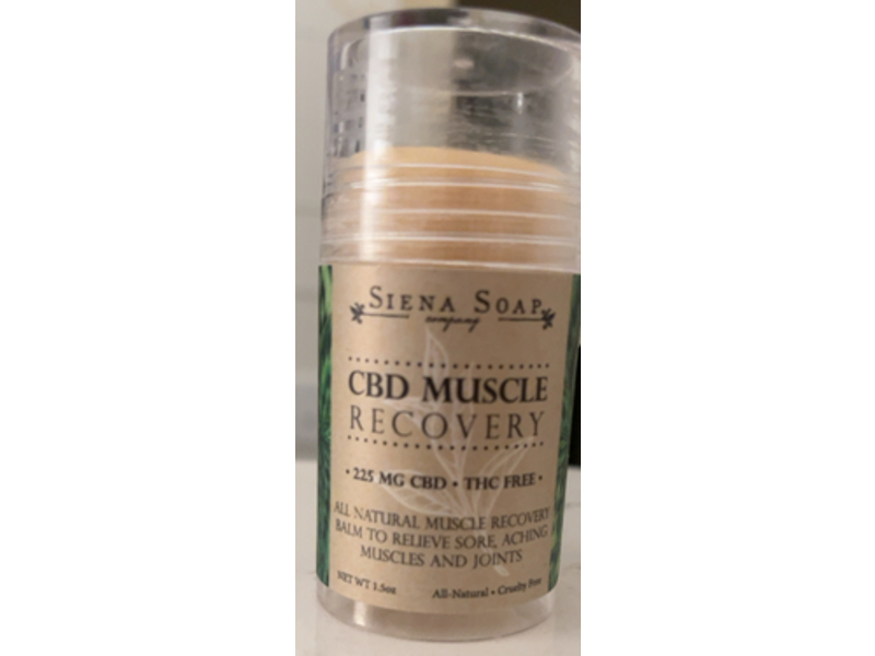 Siena Soap CBD Muscle Recovery Balm, 1.5 oz