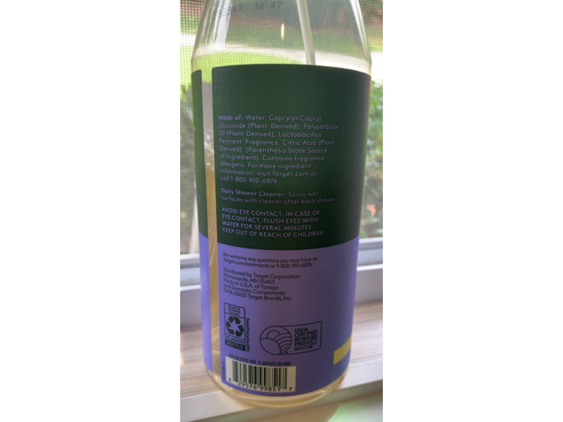 Ever Spring Daily Shower Cleaner, Lemon & Mint, 28 fl oz/828 mL