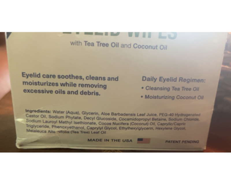 Lunovus Eyelid Wipes Individually Wrapped Pre - Moistened Wipes, 30 Count