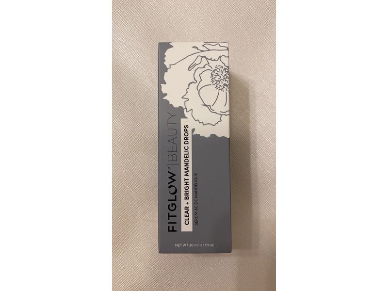 Fitglow Beauty Natural Clear + Bright Mandelic Serum Drops, 1 fl oz/30 ml