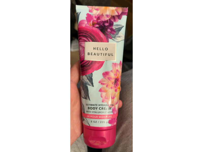 Bath & Body Works Hello Beautiful Ultimate Hydration Body Cream, Hyaluronic Acid, 8 oz/226 g
