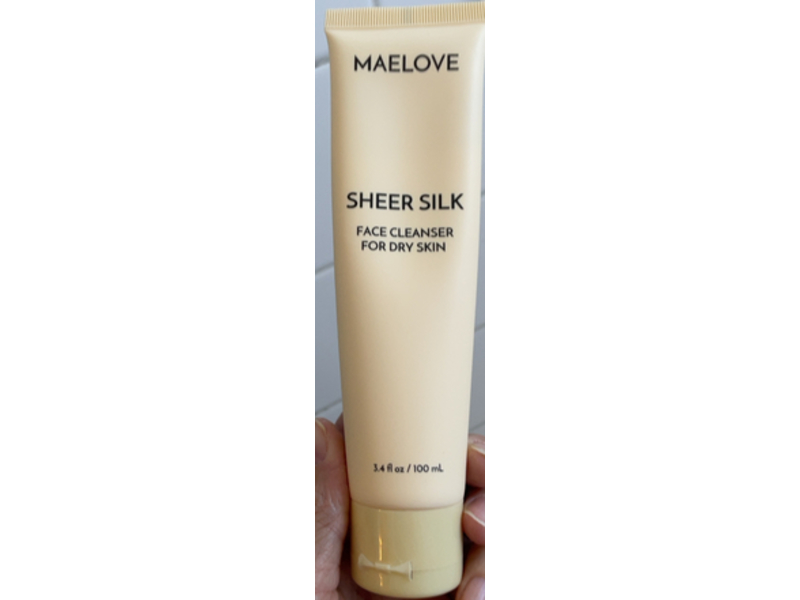Maelove Sheer Silk Face Cleanser, 3.4 fl oz/100 mL