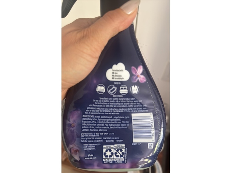 Febreze Fabric Calm Fabric Refresher Spray, Lavender & Vanilla Bean, 16.9 fl oz/500 mL, Pack Of 2