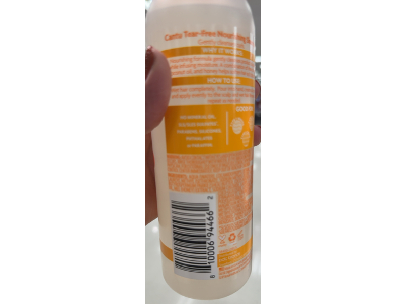 Cantu for Kids Nourishing Shampoo, Shea Butter + Coconut Oil & Honey, 16 fl oz/473 mL