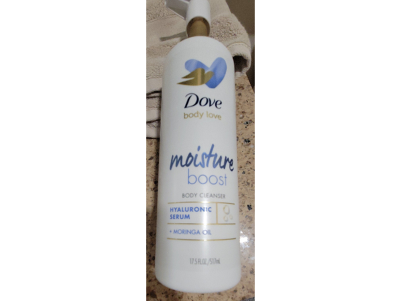 Dove Body Love Body Cleanser, Moisture Boost, 17.5 fl oz/517 mL, 3 Count