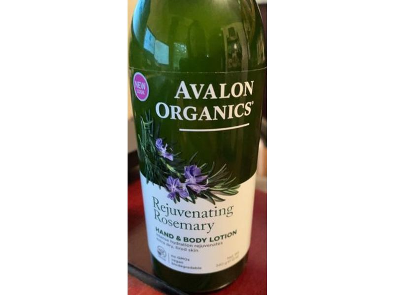 Avalon Organics Hand & Body Lotion, Rejuvenating Rosemary, 12 oz/340 g