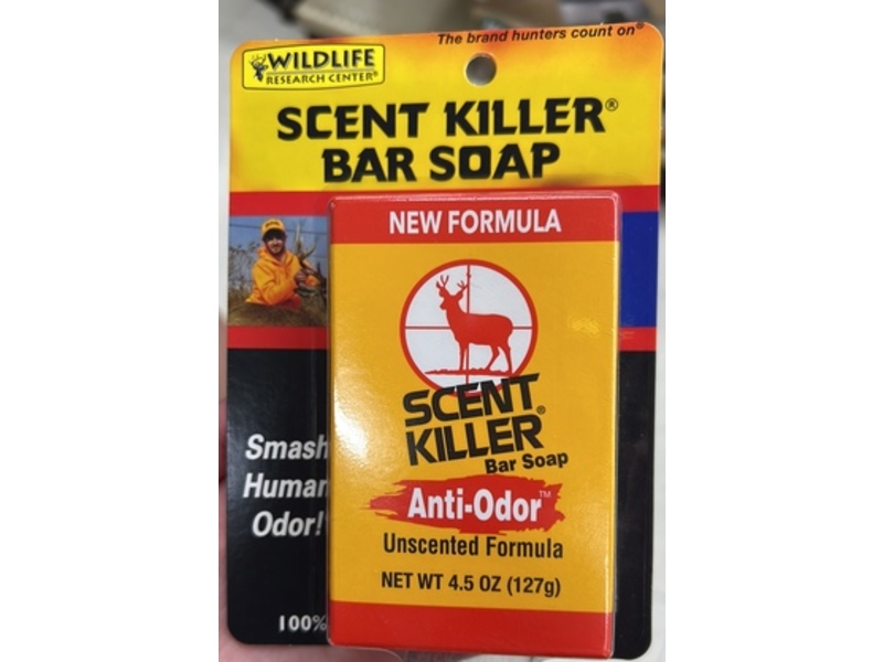 Wildlife Research Centre Anti-Odor Scent Killer Bar Soap, Unscented, 4.5 oz/127 g