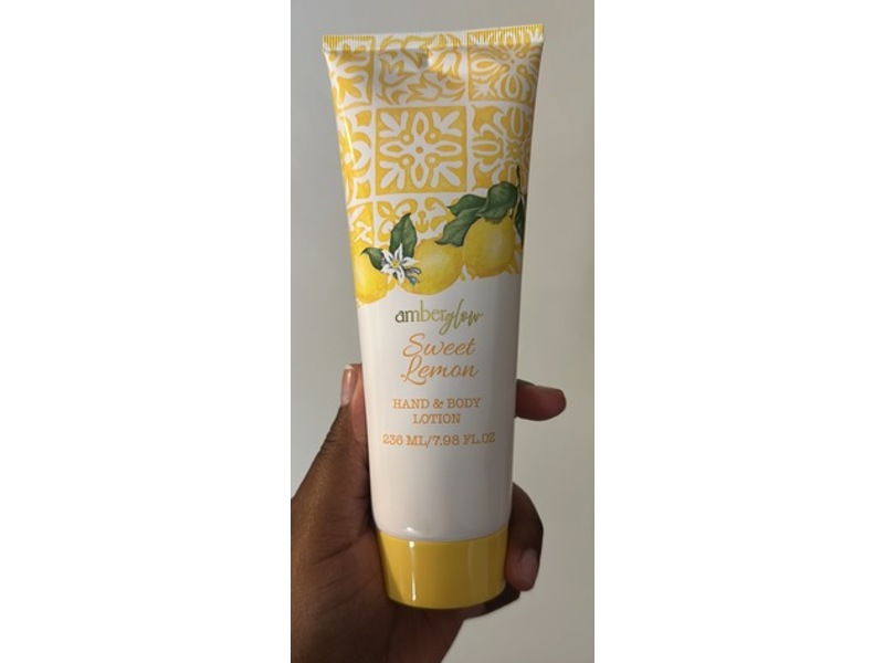 Amber Glow Hand & Body Lotion, Sweet Lemon, 7.98 fl oz/236 mL
