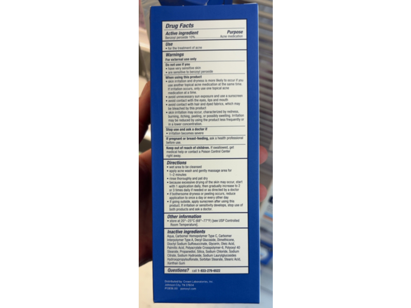 Panoxyl Acne Foaming Wash, 5.5 oz/156 g