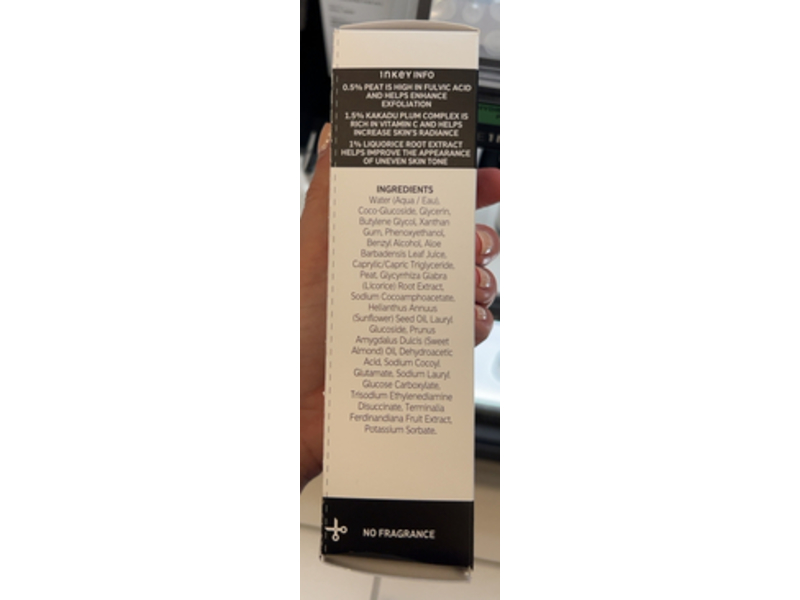 The Inkey List Brightening Cleanser, Fulvic Acid, 5.0 fl oz/150 mL