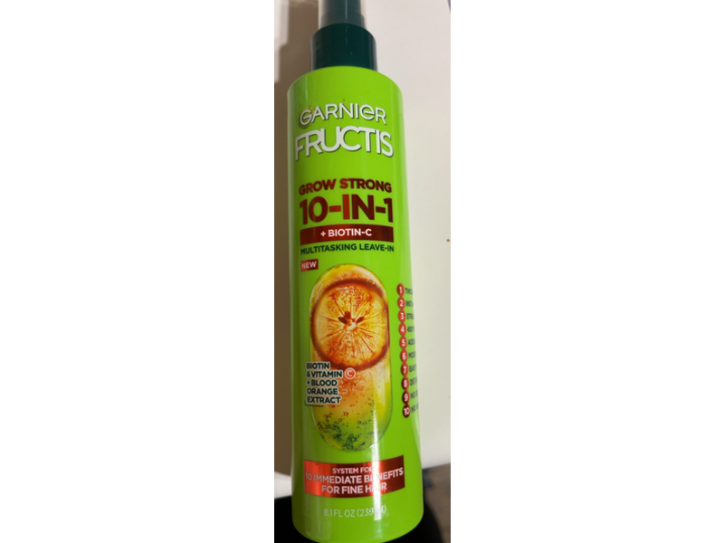 Garnier Fructis Grow Strong 10-in-1 Leave - In Spray, 8.1 fl oz/239 mL