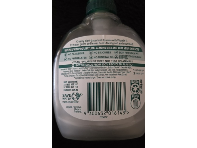 Palmolive Naturals Hand Wash, Aloe Vera & Chamomile, 250 mL