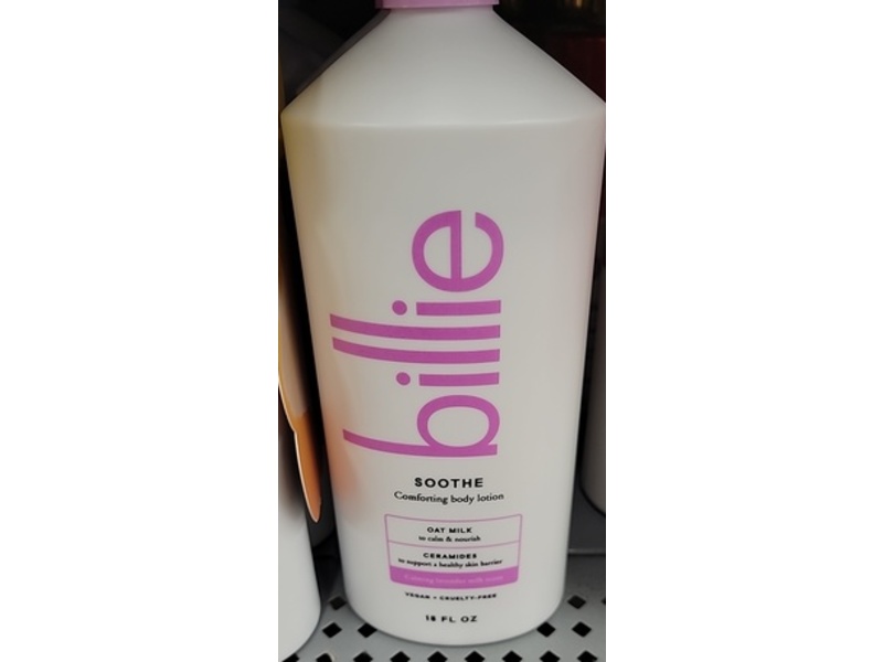 Billie Soothe Comforting Body Lotion, Lavender Milk, 18 oz