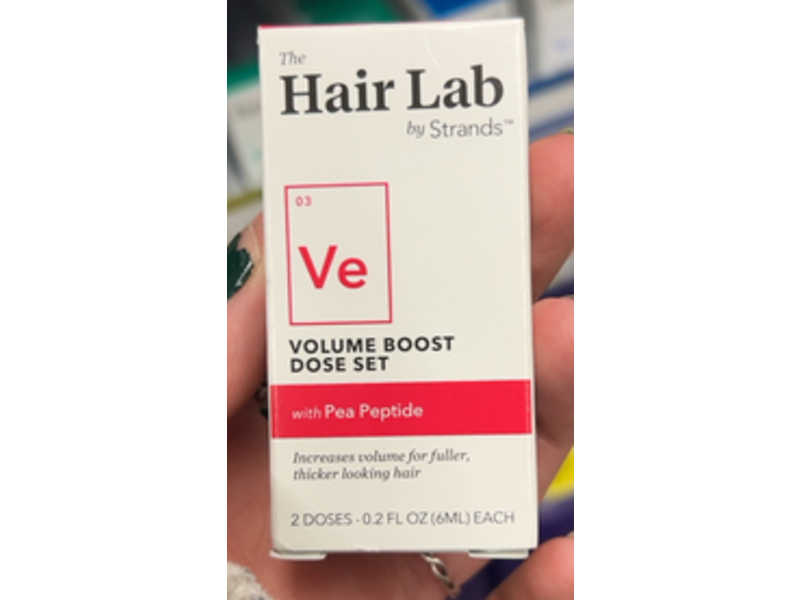 The Hair Lab By strands Volume Boost Dose Set, Pea Peptide, 0.2 l oz/6 mL, 2 Count