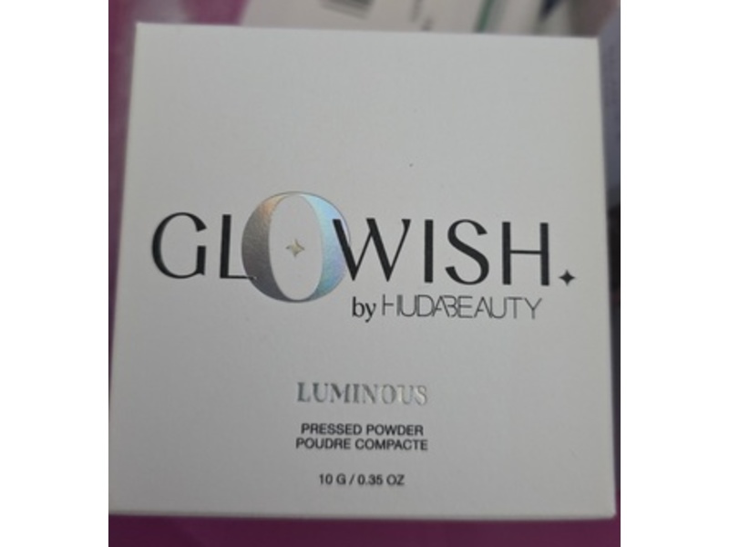 Hudabeauty Glowish Luminous Pressed Powder, 03 Light, 0.35 oz/10 g