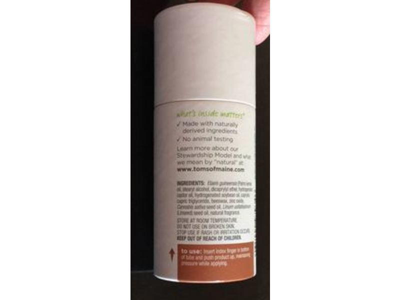 Tom's Of Maine Natural Strength Deodorant, Sensitive, Creamy Coconut + Hemp Seed Oil, 2 oz/56 g